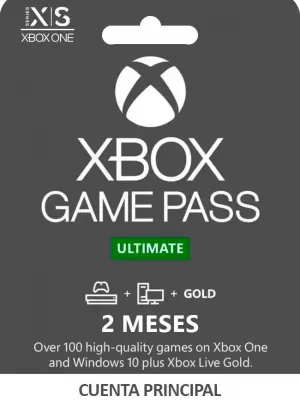 XBOX GAME PASS ULTIMATE SUSCRIPCIÓN DE 2 MESES CUENTA PRINCIPAL